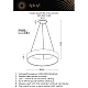 подвесной светильник aployt michell apl.052.13.60