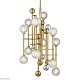 люстра на штанге delight collection fluxus p68084-12 gold