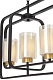 подвесная люстра lumina deco indivia ldp 1238-5 bk+md