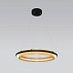 подвесной светодиодный светильник eurosvet imperio 90241/1 черный/ золото smart