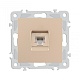 розетка rj45 arte milano 206.45-1.shampan