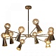люстра на штанге loft it halley 10046/10 gold