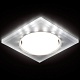 встраиваемый светильник ambrella light gx53 led g215 ch/wh