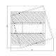 потолочная люстра escada concept 10226/3led square