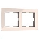 рамка werkel acrylic на 2 поста айвори w0022743 4690389186288