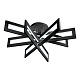 потолочный светодиодный светильник iledex stalker 9082-r800-x 128w bk