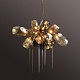 люстра britannica 8898p/al gold/smoky delight collection