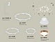 комплект подвесного светильника ambrella light techno ring xr92082020 (a9208x3, c9241, c9236, c9231, n8126, n8140)