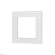 рамка одноместная arlight frm-glare-gs-1-wh 043786