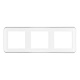 рамка трехместная arlight frm-versa-pl-3-wh 043782