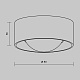 уличный потолочный светильник maytoni lumina o498cl-l7b3k