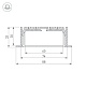 профиль arlight sl-linia88-f-2000 anod 019315