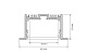 профиль arlight sl-linia62-f-2000 anod 019292