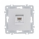 розетка rj45 arte milano 206.45-1.silver