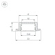 профиль arlight line-2308-f-2000 anod gold 039989