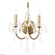 бра crystal lux odelis ap2 gold