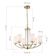 подвесная люстра st luce опал sl1403.303.06