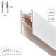 шинопровод магнитный arte lamp linea-accessories a460333