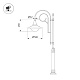 уличный консольный светильник arlight oxor-ampil-luz-580х480-50w day4000 (bk, 120 deg, 230v) 052449