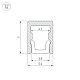 алюминиевый профиль arlight arh-micro-0507-2000 anod 036399