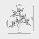 настенный светильник modelux premium ml.6808.450p cr