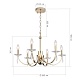 подвесная люстра st luce элеганс sl1405.203.06