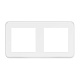 рамка двухместная arlight frm-versa-pl-2-wh 043776