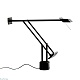 настольная лампа tizio led black artemide