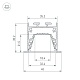 профиль arlight linia45-f-tray-2000 anod (алюминий) 062165