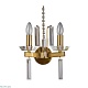 бра crystal lux marron ap2 brass