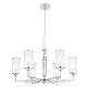 подвесная люстра crystal lux gloria sp6 chrome