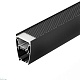 алюминиевый профиль arlight line-5075-u-honeycomb-2000 black 044885