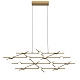 подвесная люстра delight collection molecular md18001067-14a black/gold