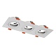 встраиваемый светильник crystal lux clt 002c3 wh