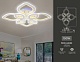 потолочная светодиодная люстра ambrella light acrylica original fa8844