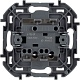 выключатель двухклавишный с подсветкой/индикацией legrand inspiria 673631