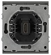 розетка эра arktik 16-3114-06 hdmi графит б0070509
