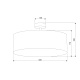 потолочный светильник tk lighting 4242 rondo white
