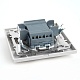 переключатель двухклавишный stekker эрна белый psw10-9005-01 39919