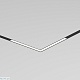 трековый однофазный светильник denkirs simple linear dk8114-bk