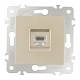 розетка rj45 arte milano 203.45-1.shampan
