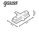 коннектор прямой gauss tr132