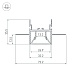 алюминиевый профиль arlight foled-ceil-center-3000 044853