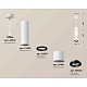 комплект подвесного светильника ambrella light techno spot xp7401045 swh/pbk белый песок/черный полированный (a2310, c7455, a2071, c7401, n7002)