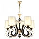 подвесная люстра arte milano florentia 302237/5 bk/gd