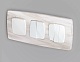 лицевая панель для выключателя трехклавишного ambrella volt omega op1050