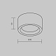 потолочный светильник maytoni basic texture mod461cl-01b
