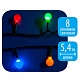 светодиодная гирлянда (07928) uniel шарики 220v разноцветный uld-s0540-060/dga multi ip20 colorballs