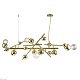 подвесная люстра indigo saldo 11033/6pl gold v000332