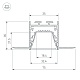 профиль arlight linia32-fantom-tray-3000 anod (алюминий) 062190